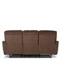 Altamura 3 Seater Manual Recliner In Dark Brown Colour