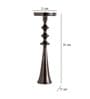 Altar Flame Black Silver Candle Holder