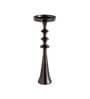 Altar Flame Black Silver Candle Holder