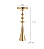 Altar Flame Gold Candle Holder