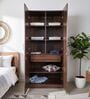Alton 2 Door Wardrobe In Columbian Walnut Finish With Drawer
