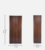 Alton 2 Door Wardrobe In Columbian Walnut Finish With Drawer