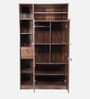 Alton 2 Door Wardrobe In Walnut Finish With Storage