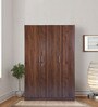 Alton 3 Door Wardrobe in Columbian Walnut Finish With Adjustable Shelves