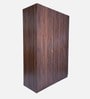 Alton 3 Door Wardrobe in Columbian Walnut Finish With Adjustable Shelves