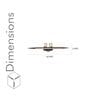 Alton Natural Fiber LED Picture Light (Brown & Gold)