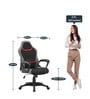 Altro Fabric Gaming Chair in Black & Red Colour