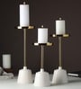 Altura Medio Gold  Candle Holder Medium