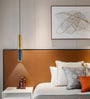 Aluminium & Grey Marble LED Pendant Light