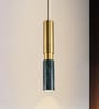 Aluminium & Grey Marble LED Pendant Light