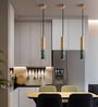 Aluminium & Grey Marble LED Pendant Light