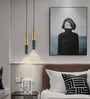 Aluminium & Grey Marble LED Pendant Light