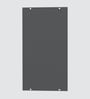 Aluminium Black Profile 2 Grey Tinted Glass handless shutter with Space Organizer in Slate Grey Finish