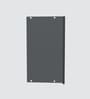 Aluminium Black Profile 3 Brown Tinted Glass handless shutters Wall Cabinet in Slate Grey Finish
