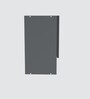 Aluminium Black Profile 3 Grey Tinted Glass handless shutter with Space Organizer in Slate Grey Finish