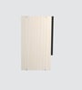 Aluminium Black Profile 4 Brown Tinted Glass handless shutter with Space Organizer in Highland Pine Finish