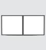 Aluminium Black Profile 4 Brown Tinted Glass handless shutter with Space Organizer in Slate Grey Finish