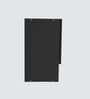 Aluminium Black Profile 4 Brown Tinted Glass handless shutter with Space Organizer in Slate Grey Finish