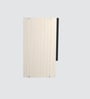 Aluminium Black Profile 6 Brown Tinted Glass handless shutter with Space Organizer in Highland Pine Finish