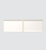 Aluminium Black Profile 6 Brown Tinted Glass handless shutters Wall Cabinet in Highland Pine Finish