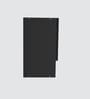Aluminium Black Profile 6 Fluted Glass handless shutter with Space Organizer in Slate Grey Finish
