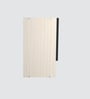 Aluminium Black Profile 6 Grey Tinted Glass handless shutter with Space Organizer in Highland Pine Finish