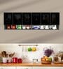 Aluminium Black Profile 6 Grey Tinted Glass handless shutter with Space Organizer in Slate Grey Finish