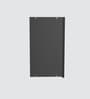 Aluminium Black Profile 6 Grey Tinted Glass handless shutters Wall Cabinet in Slate Grey Finish