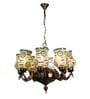 Caracas Brown Glass Shaded Chandelier