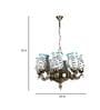 Caracas Brown Glass Shaded Chandelier