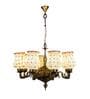 Imprisoned Brown Glass Shaded Chandelier