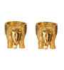 Aluminium Elephant Tealight Holder Set of 2