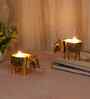 Aluminium Elephant Tealight Holder Set of 2