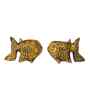 Aluminium Fish Tealight Holder Set of 2