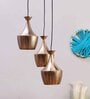 Urbain Antique Gold Iron Cluster Hanging Light
