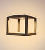 Aluminium Grey 12 watt Square LED Gate Light  (Warm White)