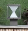 Aluminium Grey 12 watt Square LED Gate Light  (Warm White)