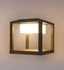 Aluminium Grey 12 watt Square LED Gate Light  (Warm White)