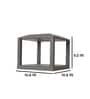 Aluminium Grey 12 watt Square LED Gate Light  (Warm White)