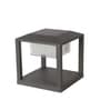 Aluminium Grey 12 watt Square LED Gate Light  (Warm White)
