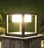 Aluminium Grey 12 watt Square LED Gate Light  (Warm White)