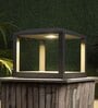 Aluminium Grey 12 watt Square LED Gate Light  (Warm White)