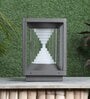 Aluminium Grey 2 x 7 watt Square LED Gate Light  (Warm White)