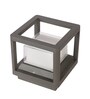 Aluminium Grey 7 watt Square LED Gate Light  (Warm White)