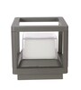 Aluminium Grey 7 watt Square LED Gate Light  (Warm White)