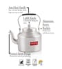 Aluminium Indian Traditional Kettle Tea Coffee Pot Chai Maker With Handle, 12 cm, 500 ML