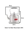 Aluminium Indian Traditional Kettle Tea Coffee Pot Chai Maker With Handle, 12 cm, 500 ML