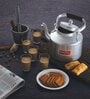 Aluminium Indian Traditional Kettle Tea Coffee Pot Chai Maker With Handle, 12 cm, 500 ML