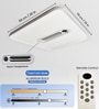 Aluminium LED Chandelier Ceiling Fan with Invisible Blades