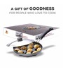 Rodrigo 12 Pits Black Aluminium Appam Maker with Lid